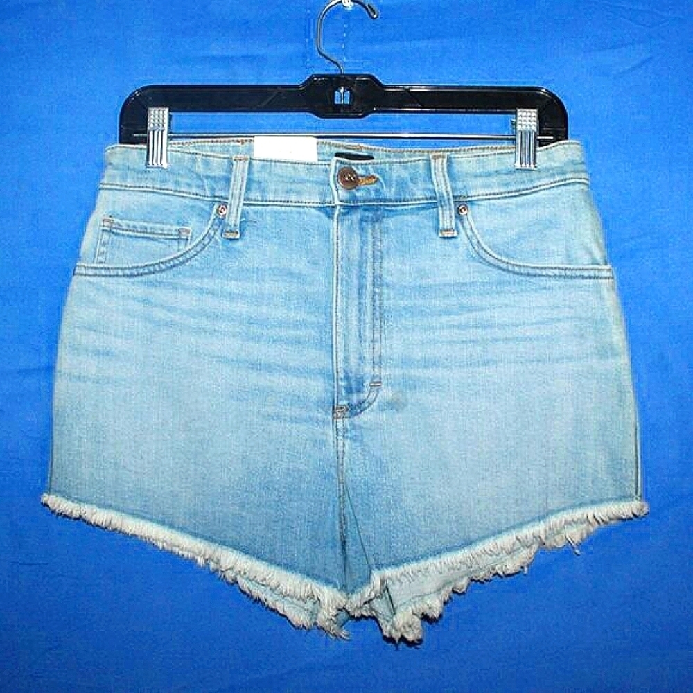 Lee High Rise Cut Off Denim Shorts Blue NWT